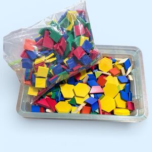 Huge Classroom Pattern Geometric Manipulative Blocks 1800+ | Over 6 Pounds
